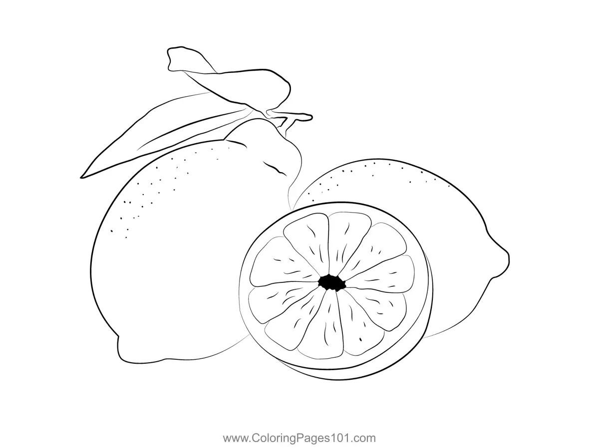 Lemon Coloring Pages 5