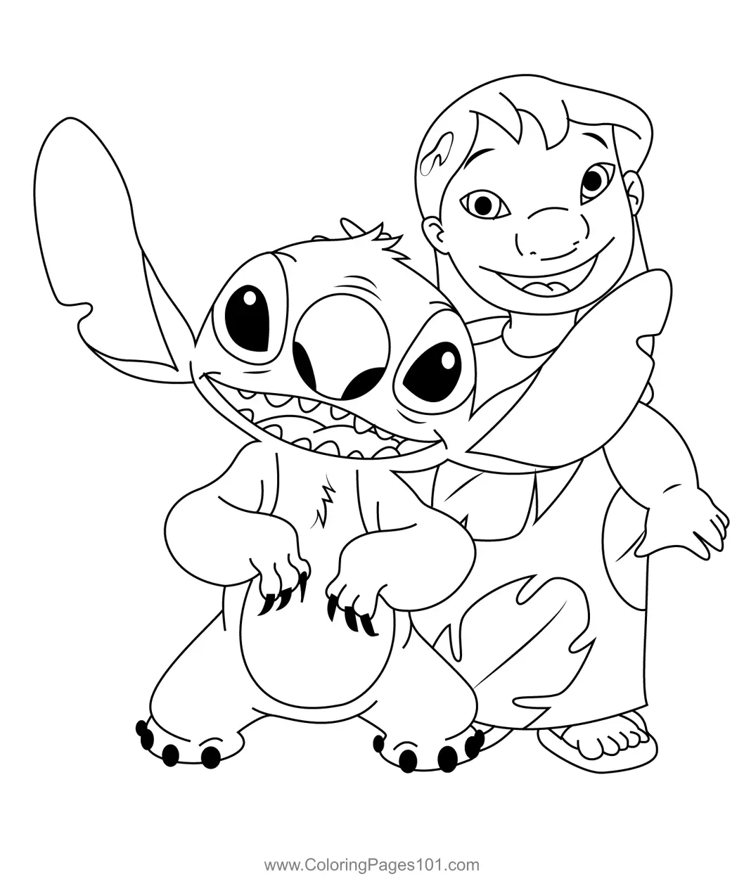 Lilo and Stitch Coloring Pages 1
