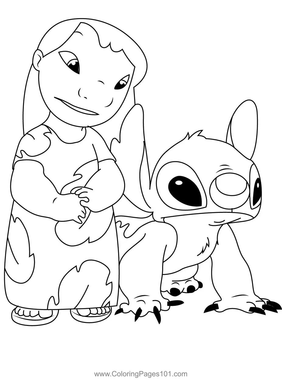 Lilo and Stitch Coloring Pages 11