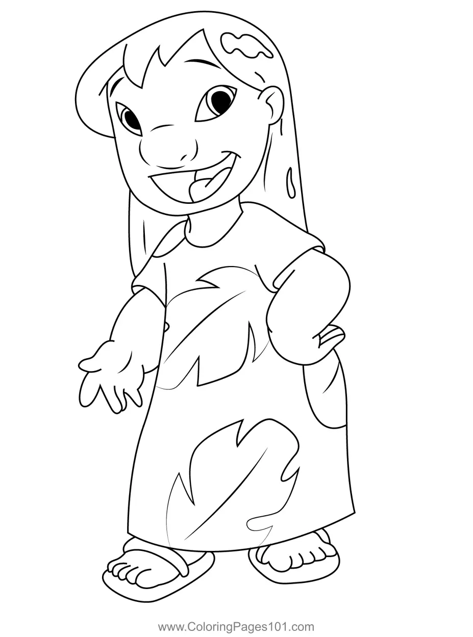 Lilo and Stitch Coloring Pages 2