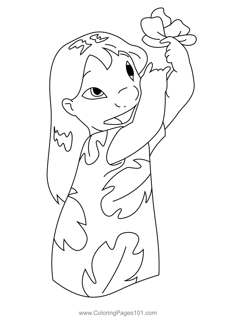 Lilo and Stitch Coloring Pages 4