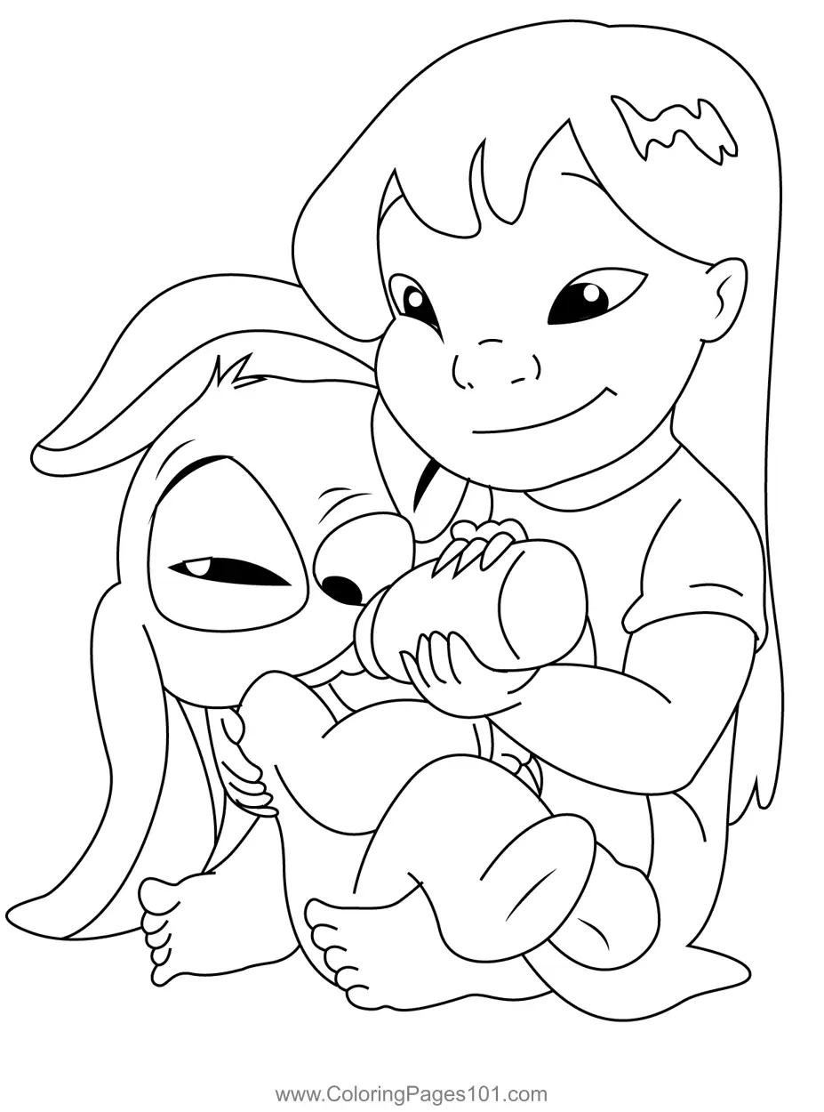 Lilo and Stitch Coloring Pages 7