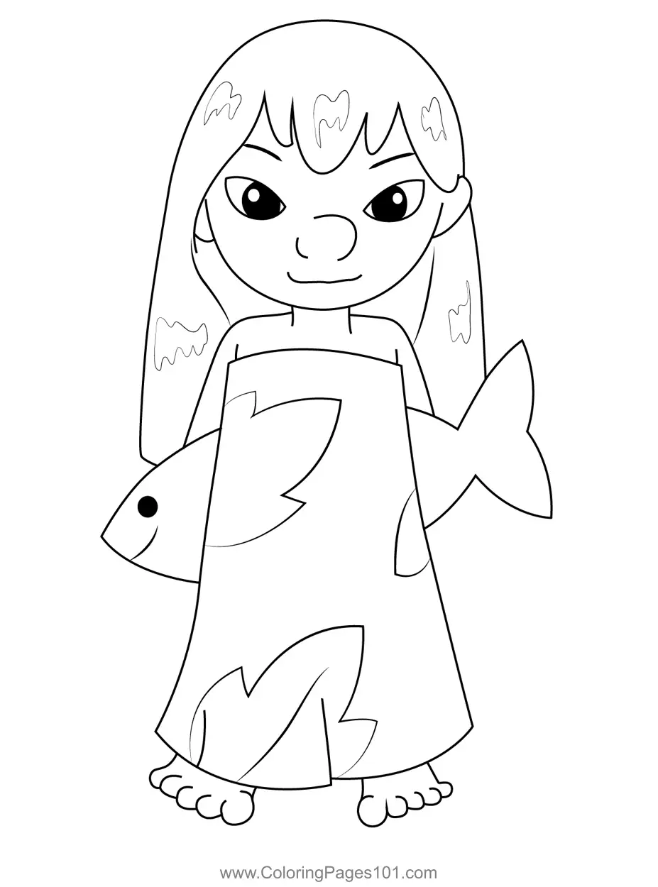 Lilo and Stitch Coloring Pages 8