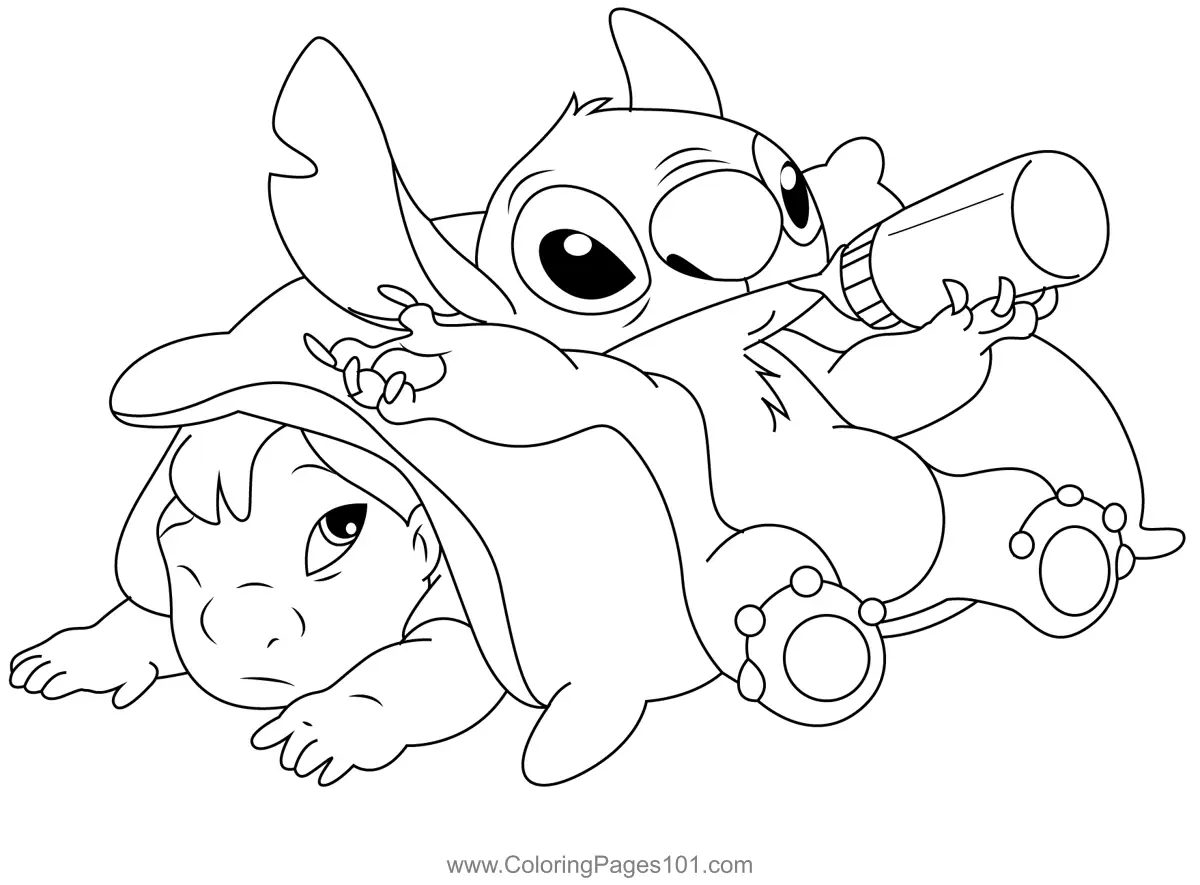 Lilo and Stitch Coloring Pages 9