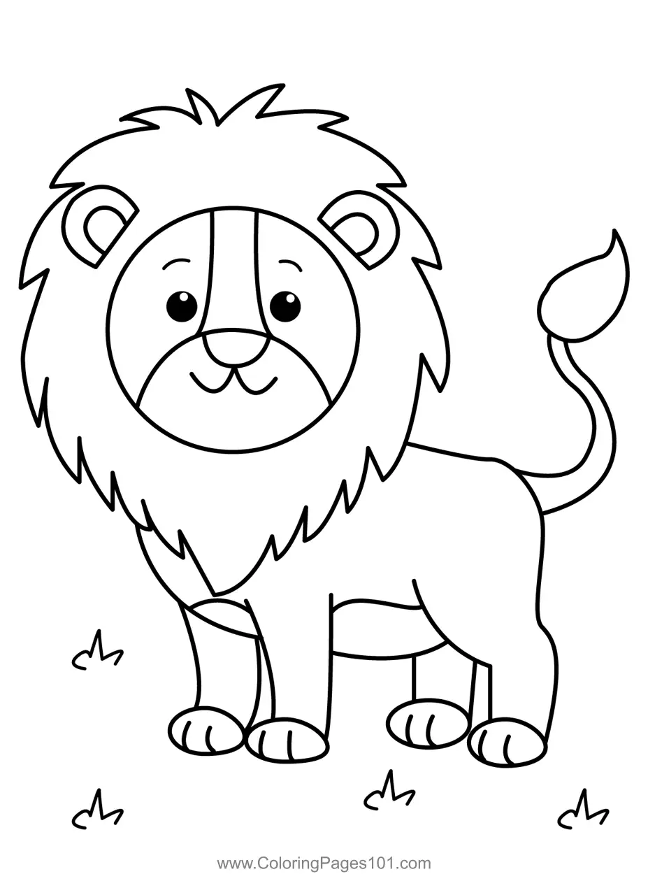 Lion Coloring Pages 2