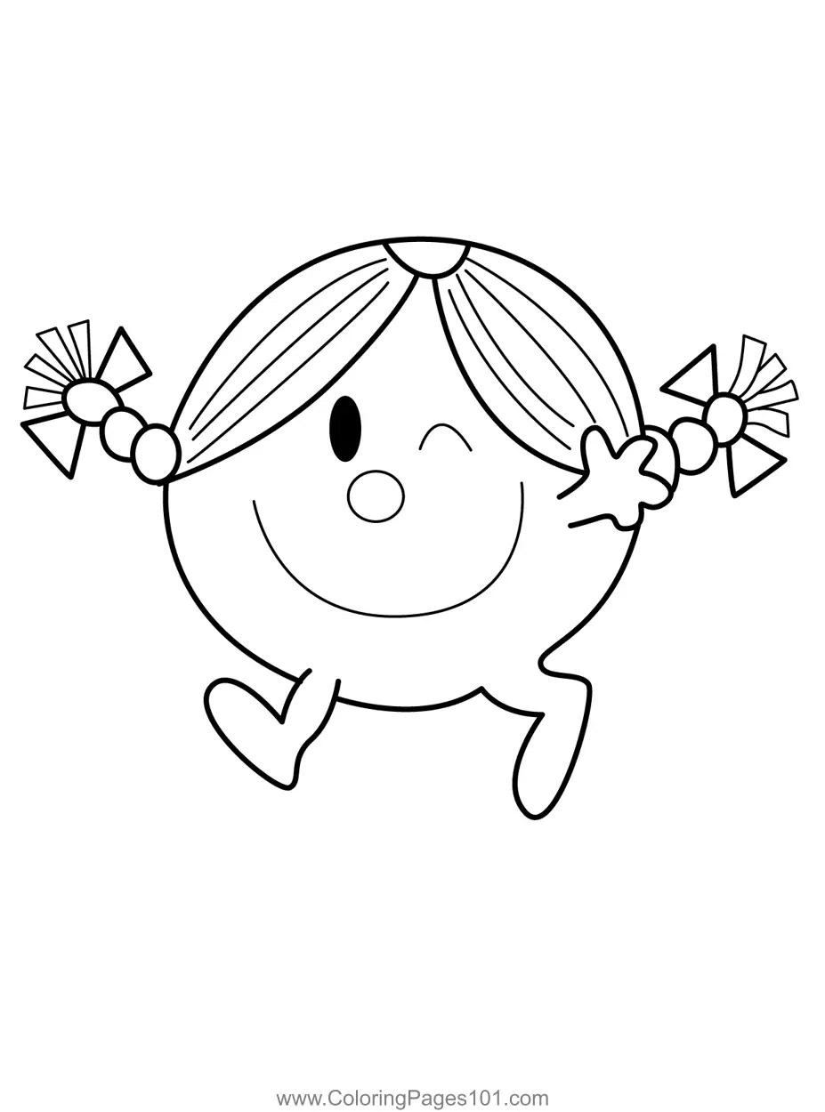 Little Miss Sunshine Coloring Pages 4