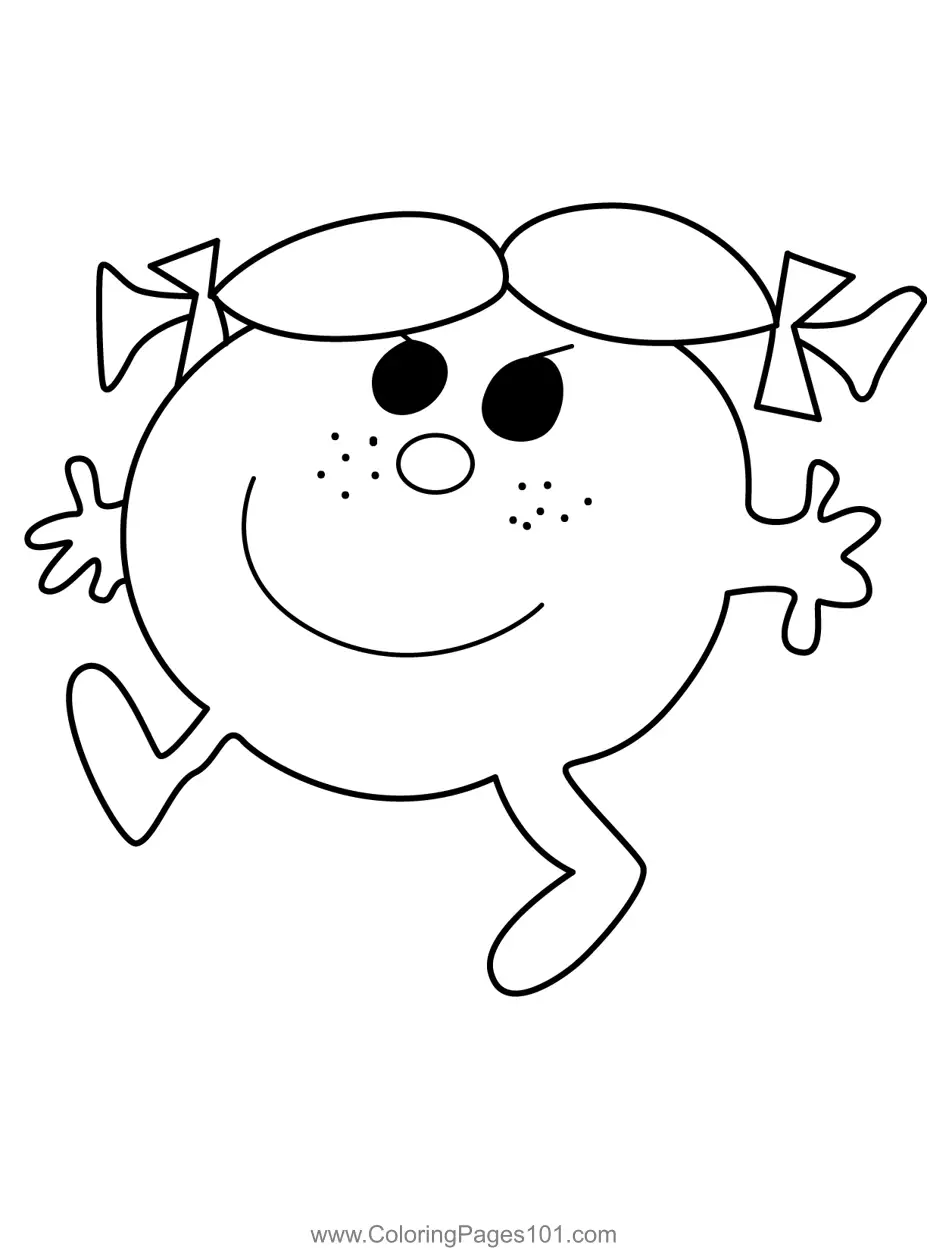 Little Miss Sunshine Coloring Pages 7