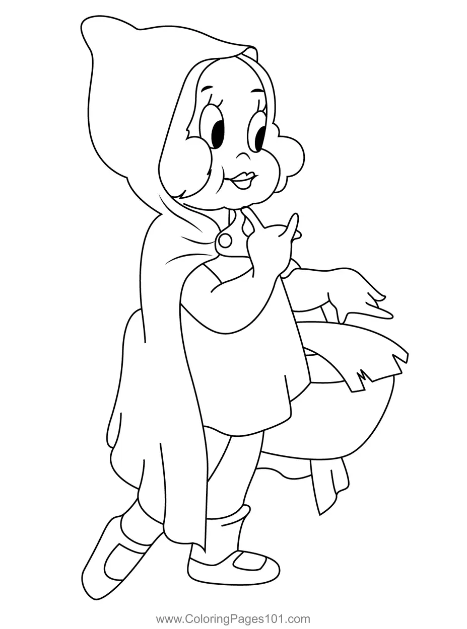 Little Red Riding Hood Coloring Pages 3