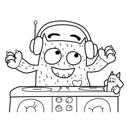 Love Monster Coloring Pages 10