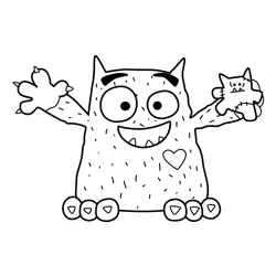 Love Monster Coloring Pages