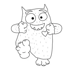 Love Monster Coloring Pages 9
