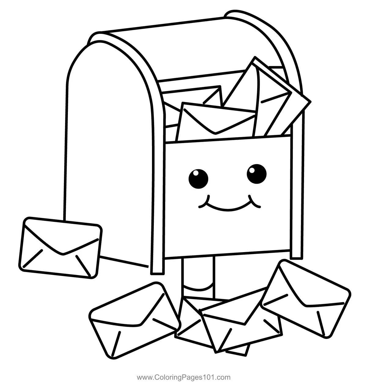 Mailbox Coloring Pages 2