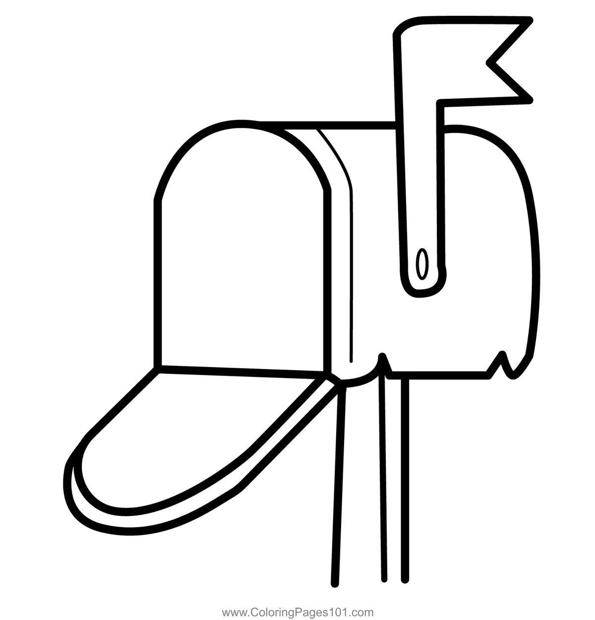 Mailbox Coloring Pages 3