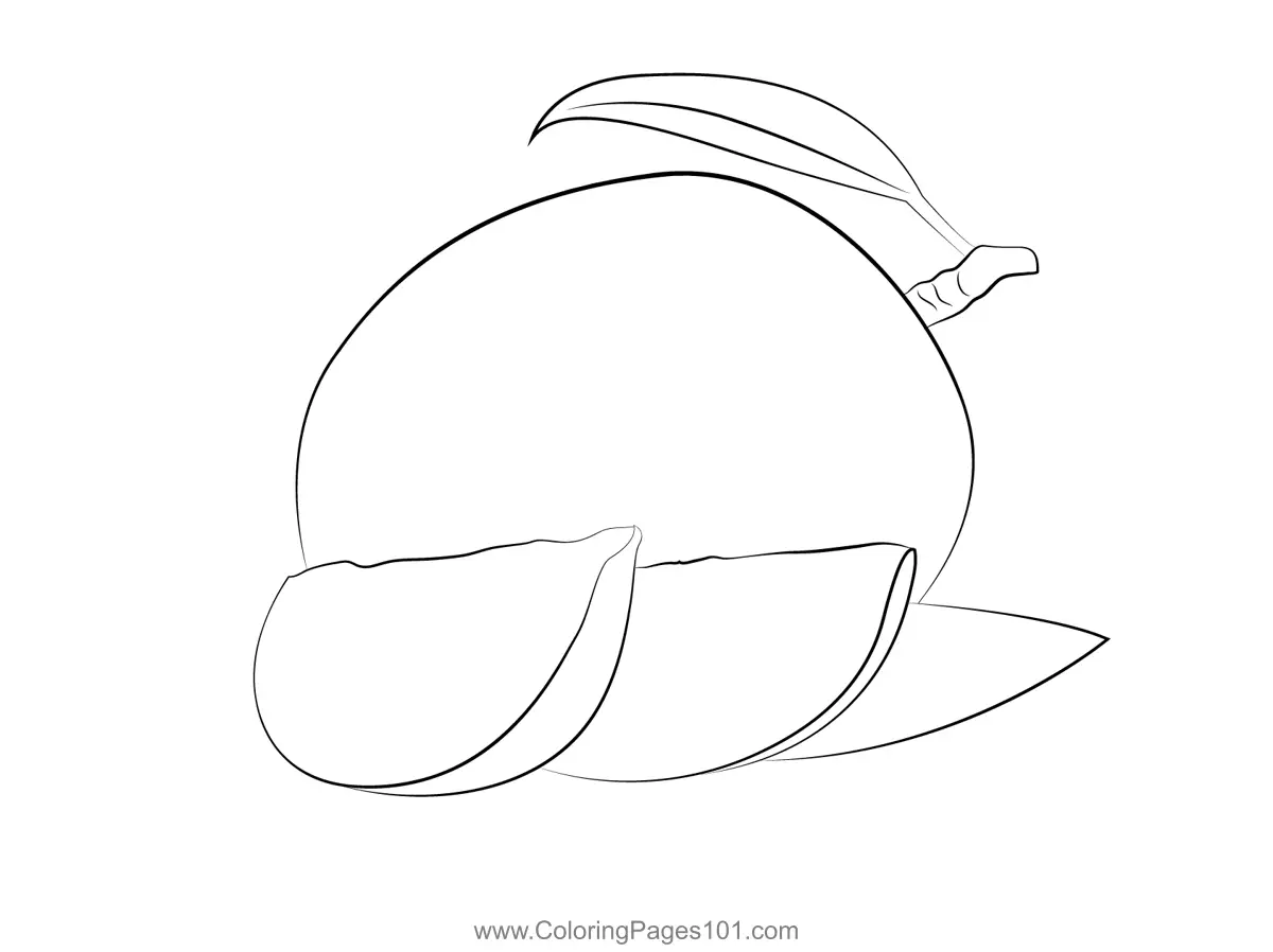 Mango Coloring Pages 1