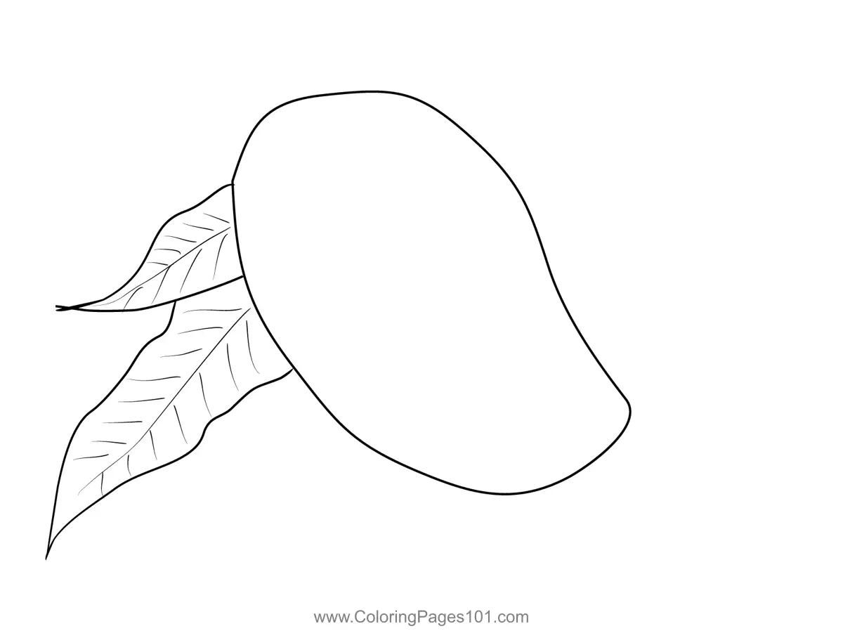 Mango Coloring Pages 6