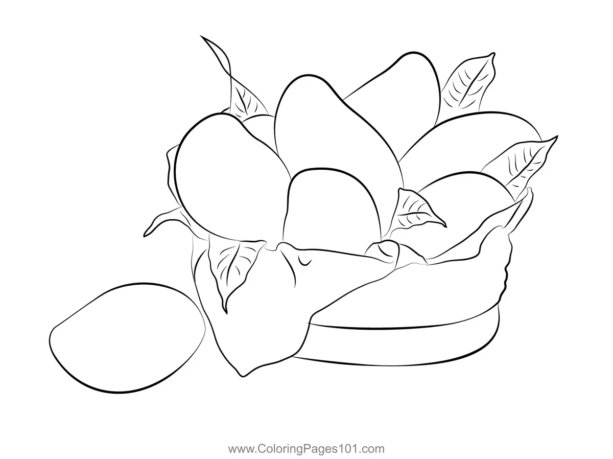 Mango Coloring Pages 9
