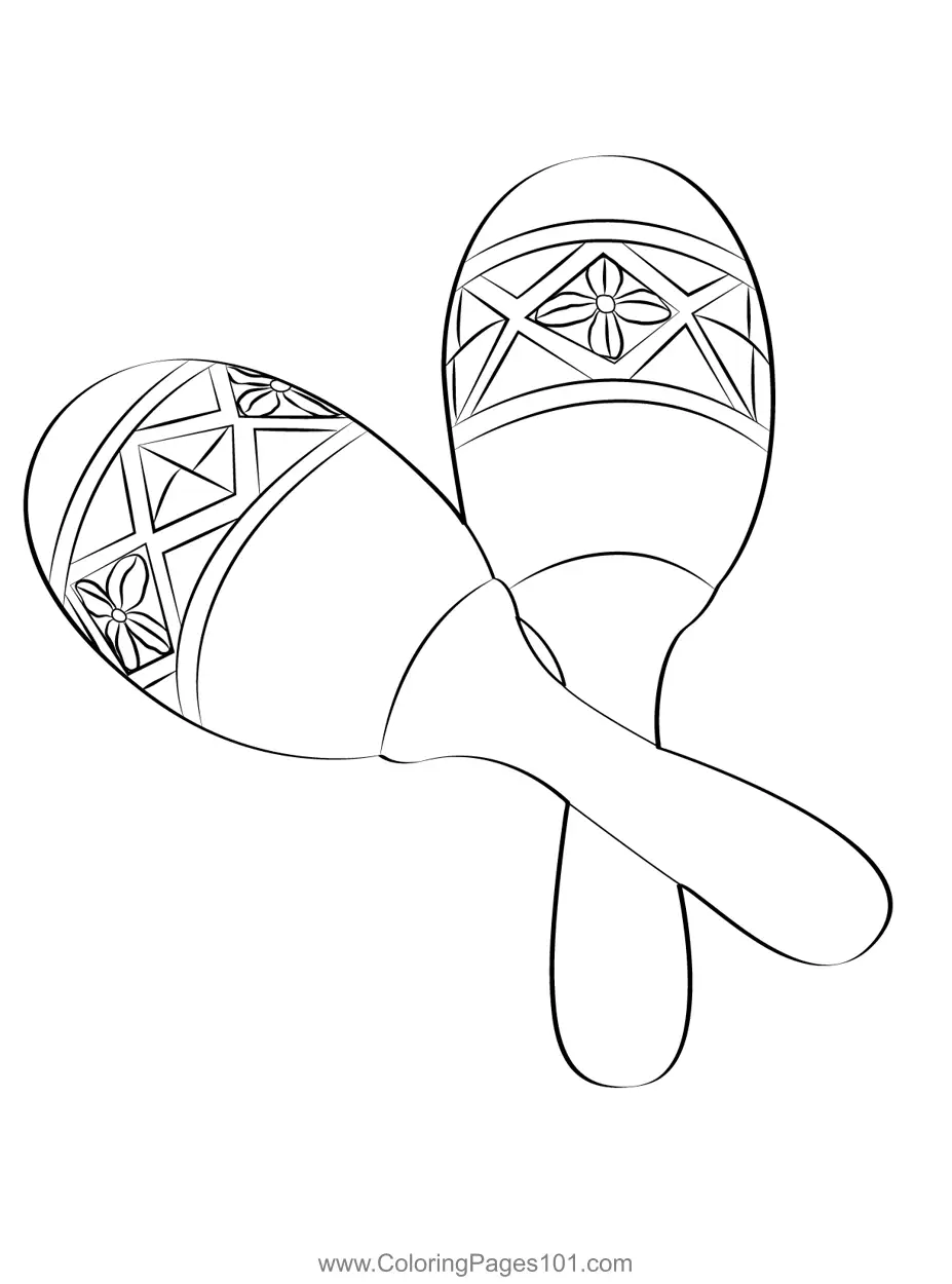 Maraca Coloring Pages 1