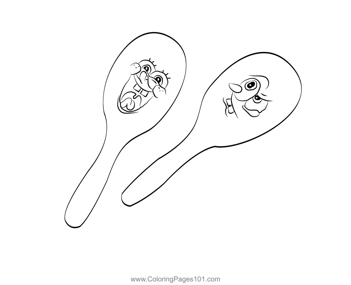 Maraca Coloring Pages 2