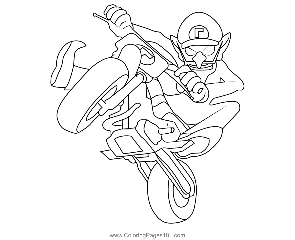 Mario Kart Coloring Pages 10