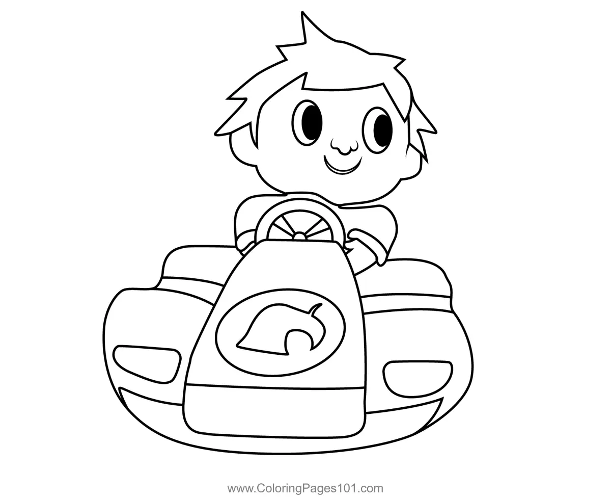 Mario Kart Coloring Pages