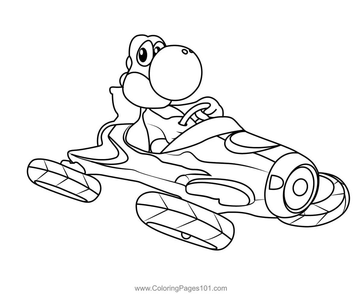 Mario Kart Coloring Pages 3