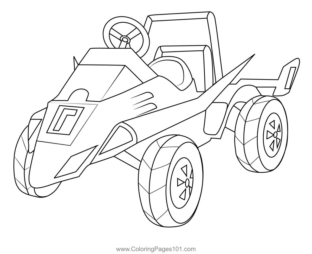 Mario Kart Coloring Pages 9