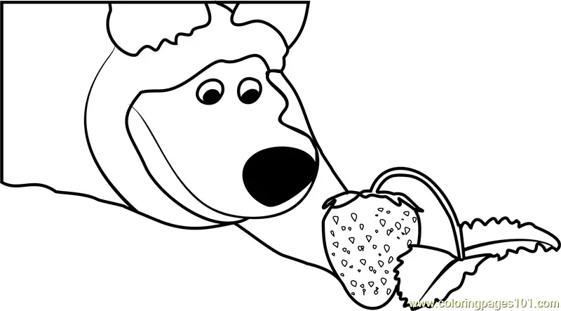 Masha and the Bear Coloring Pages 5
