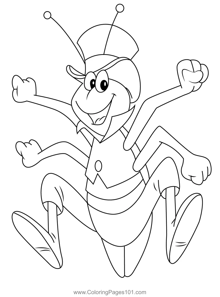 Maya the Bee Coloring Pages 1