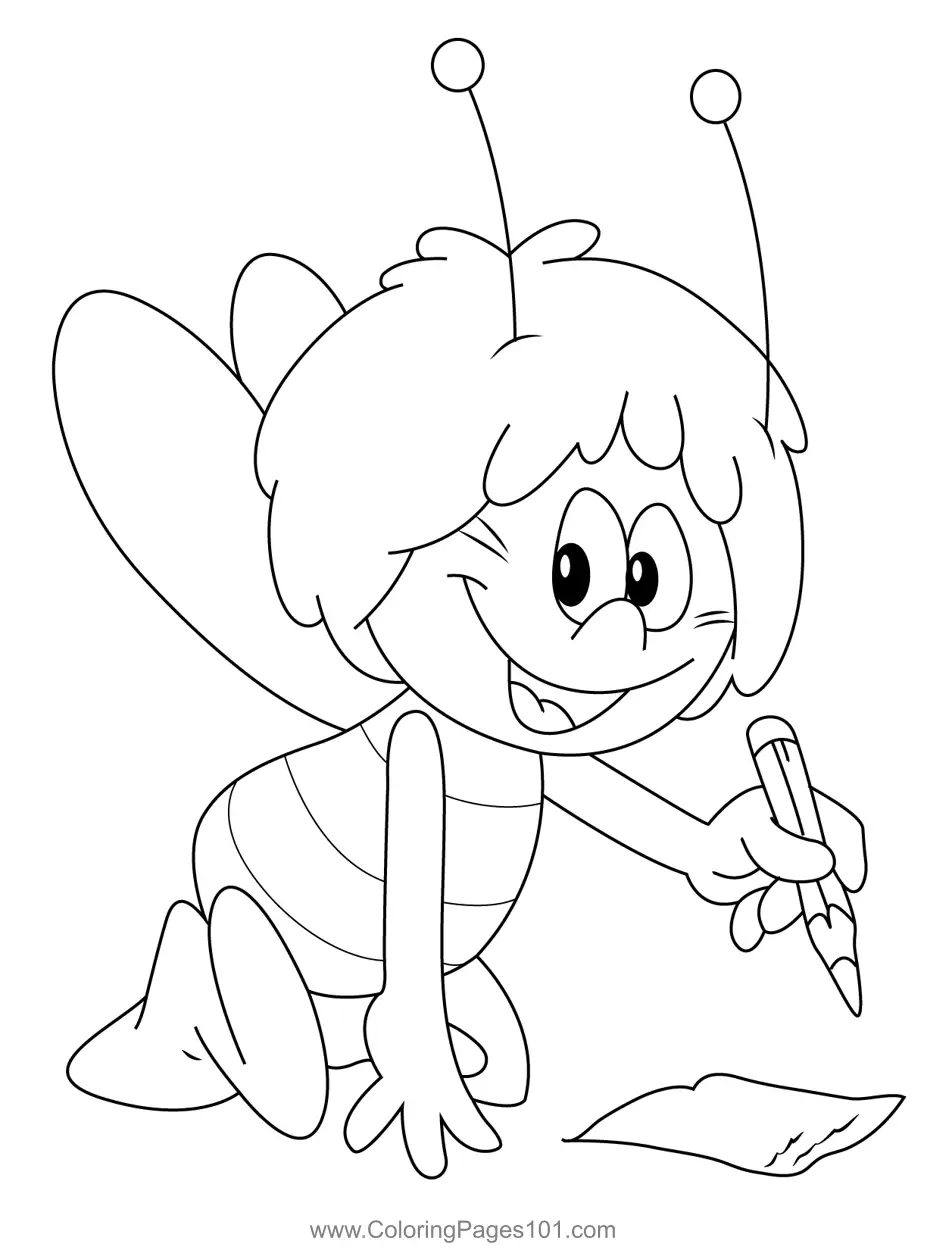 Maya the Bee Coloring Pages 3