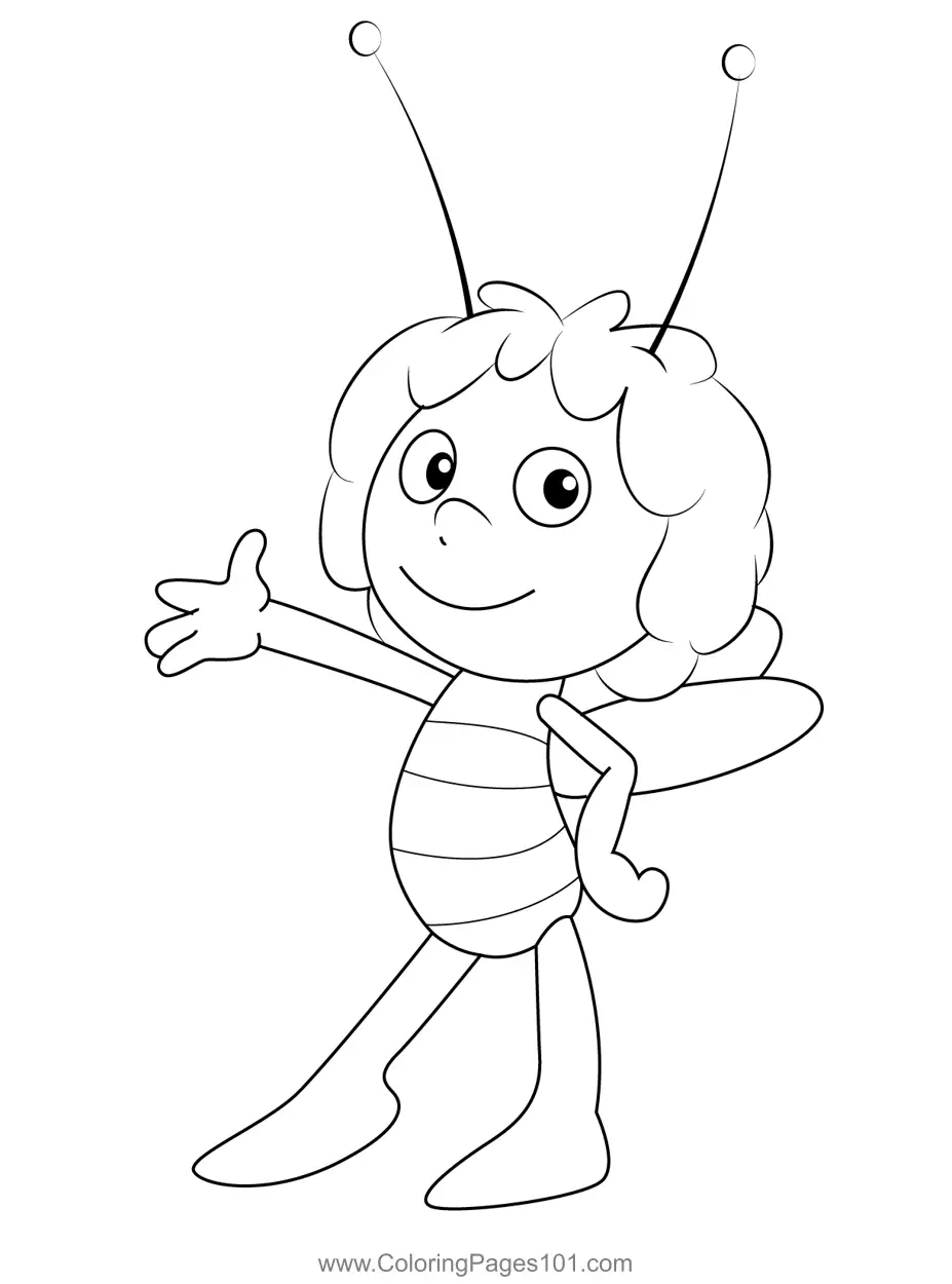 Maya the Bee Coloring Pages 4