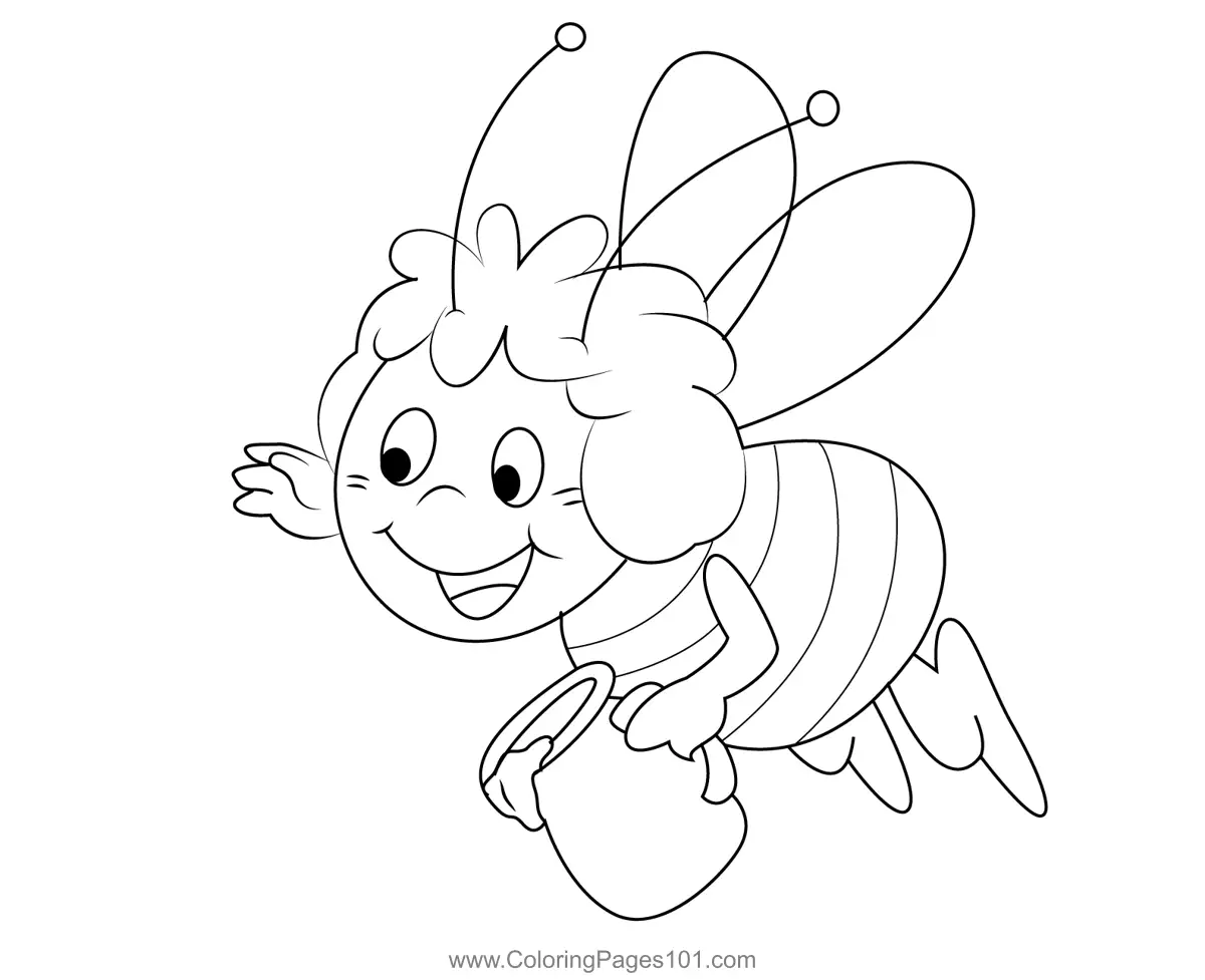 Maya the Bee Coloring Pages 5