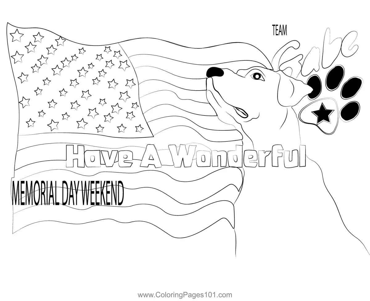 Memorial Day Coloring Pages 1