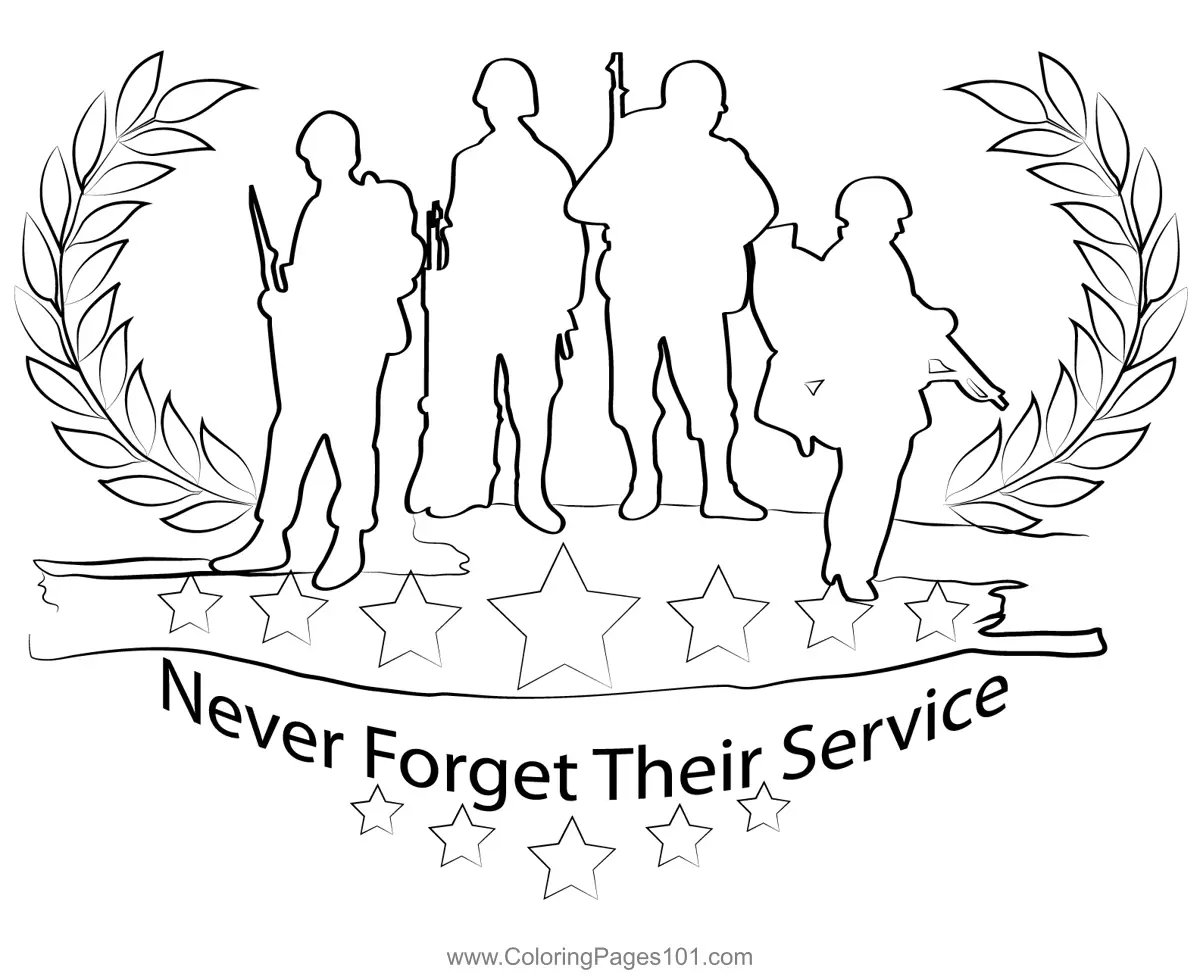 Memorial Day Coloring Pages 9
