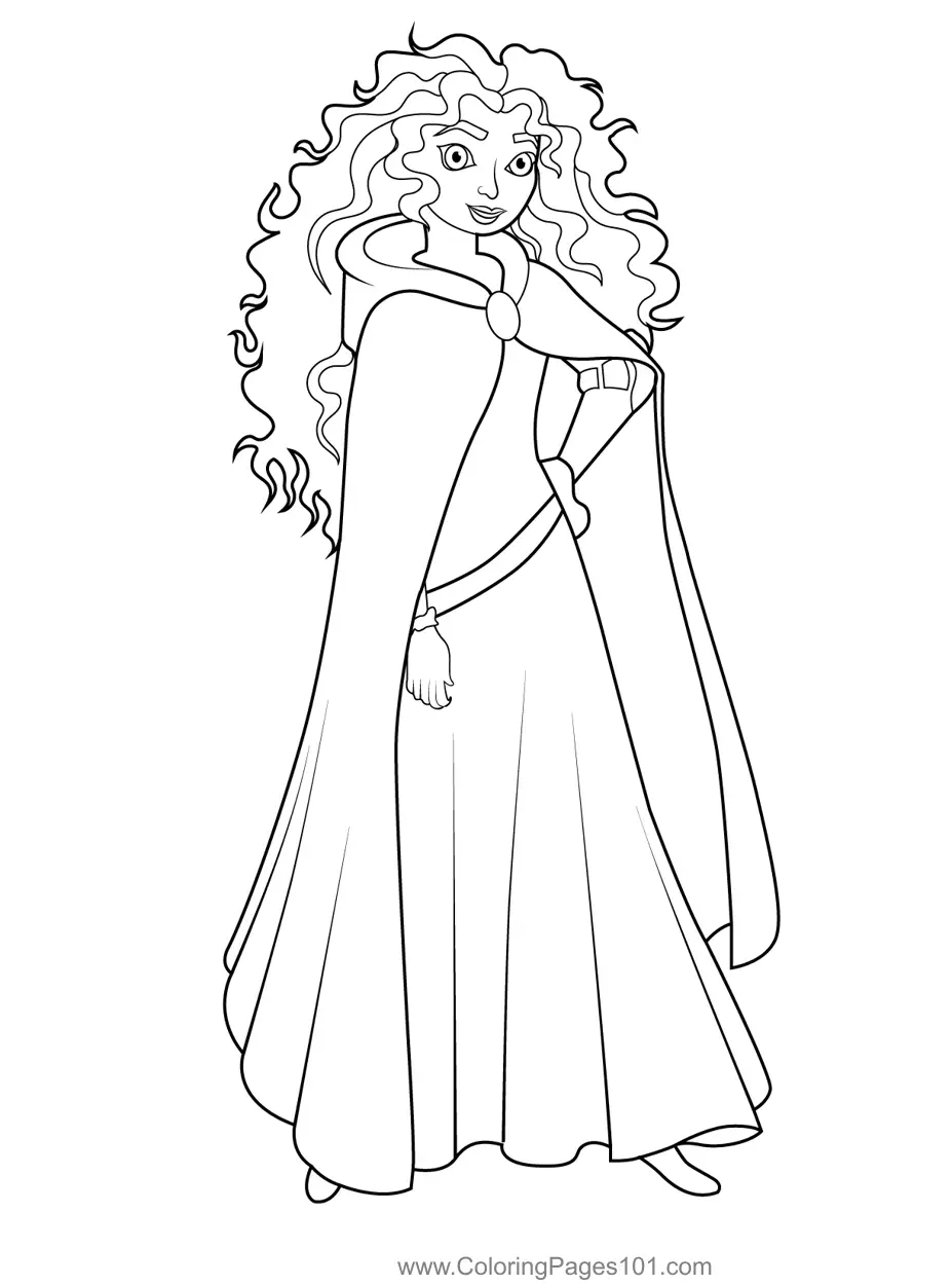 Merida Coloring Pages 10