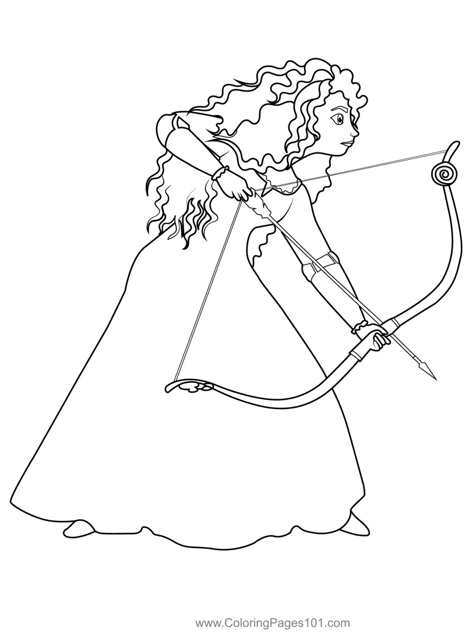 Merida Coloring Pages 11