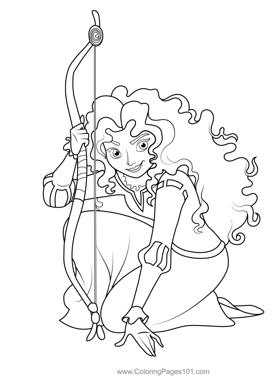 Merida Coloring Pages 4