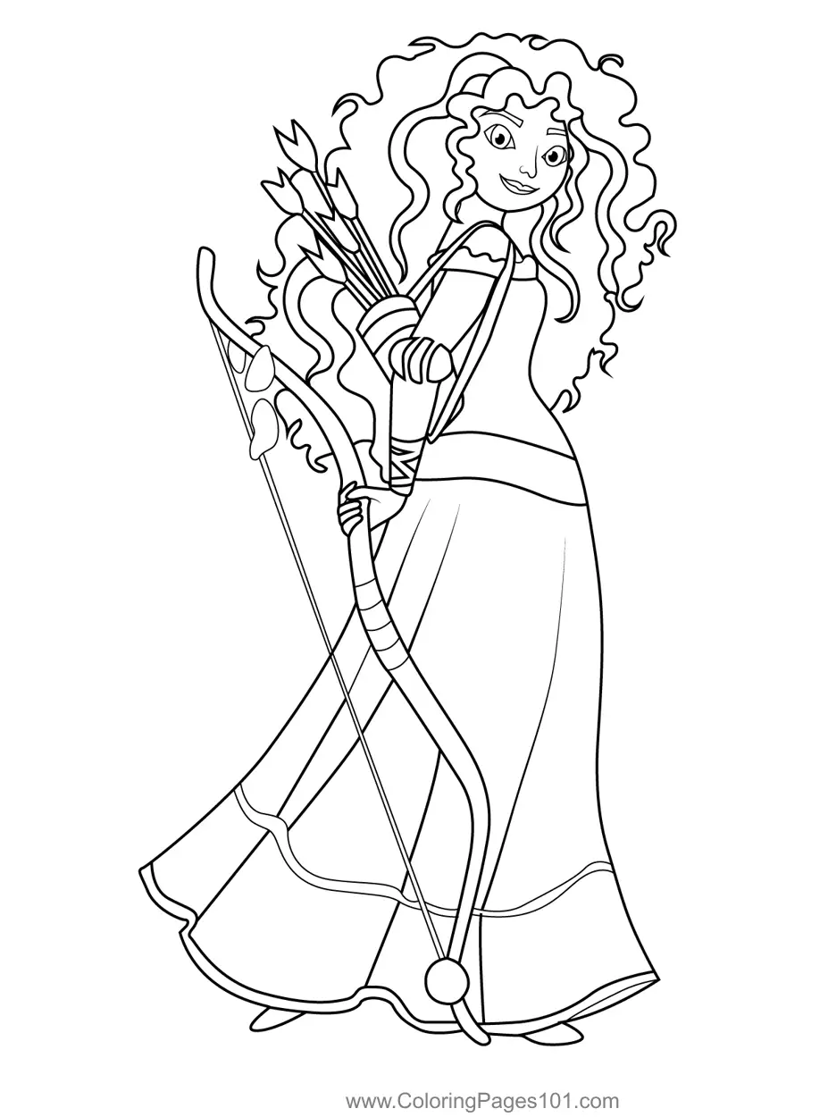 Merida Coloring Pages 6