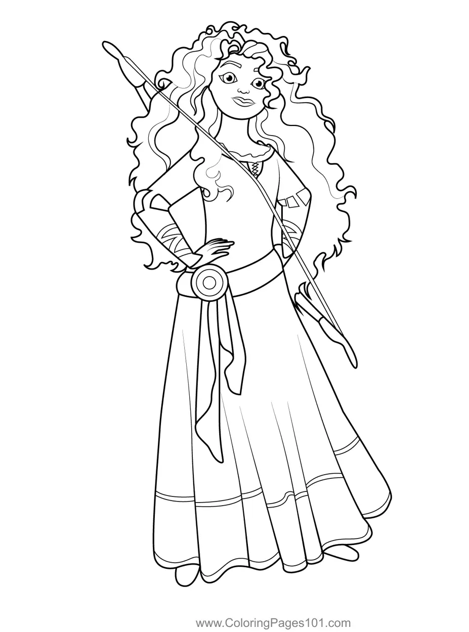 Merida Coloring Pages 7