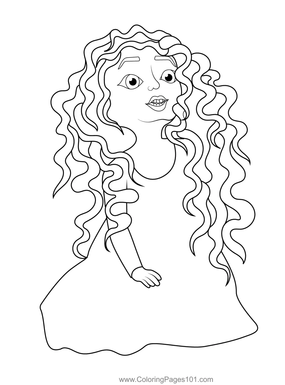Merida Coloring Pages 9