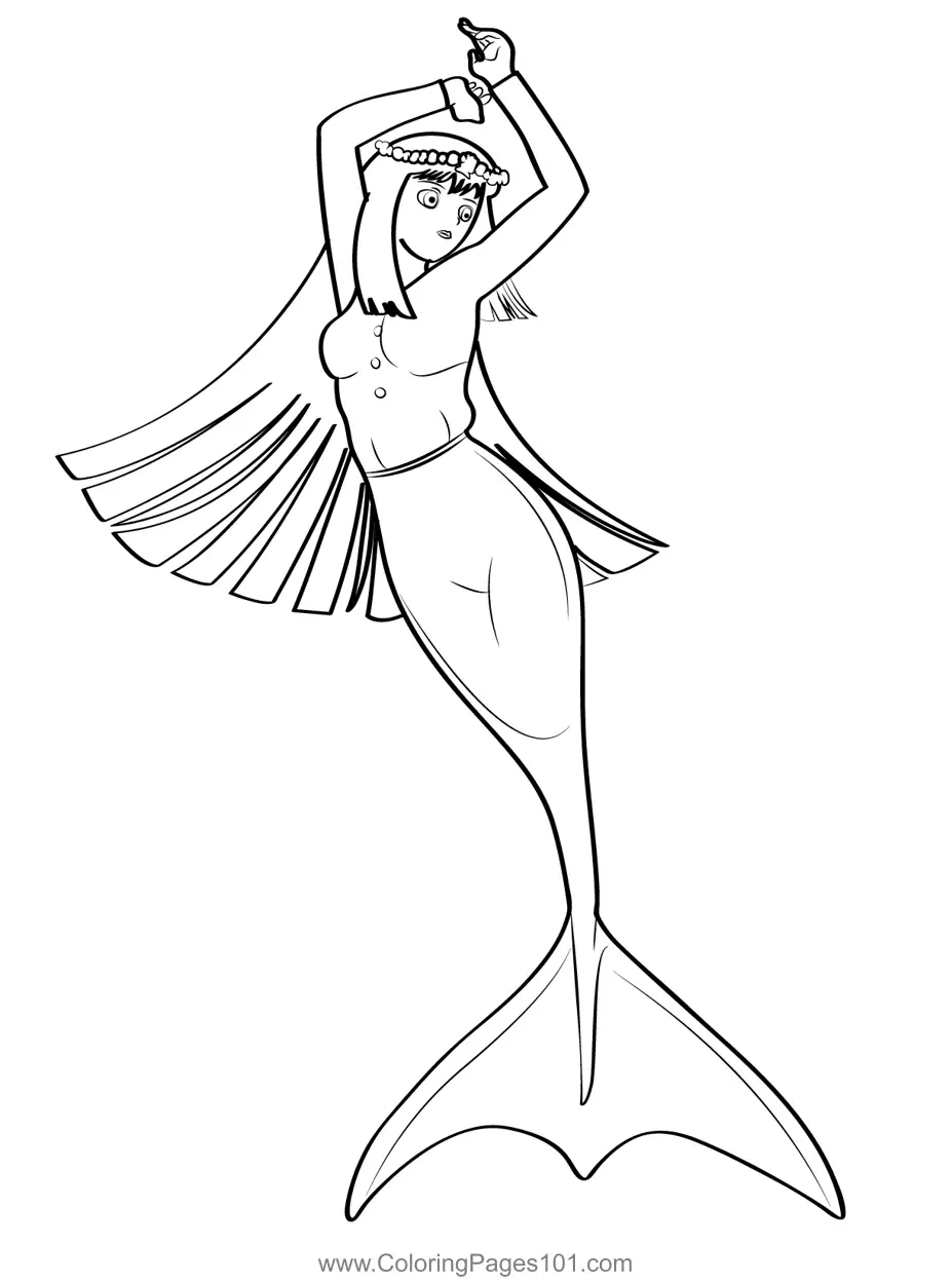Mermaids Coloring Pages 10
