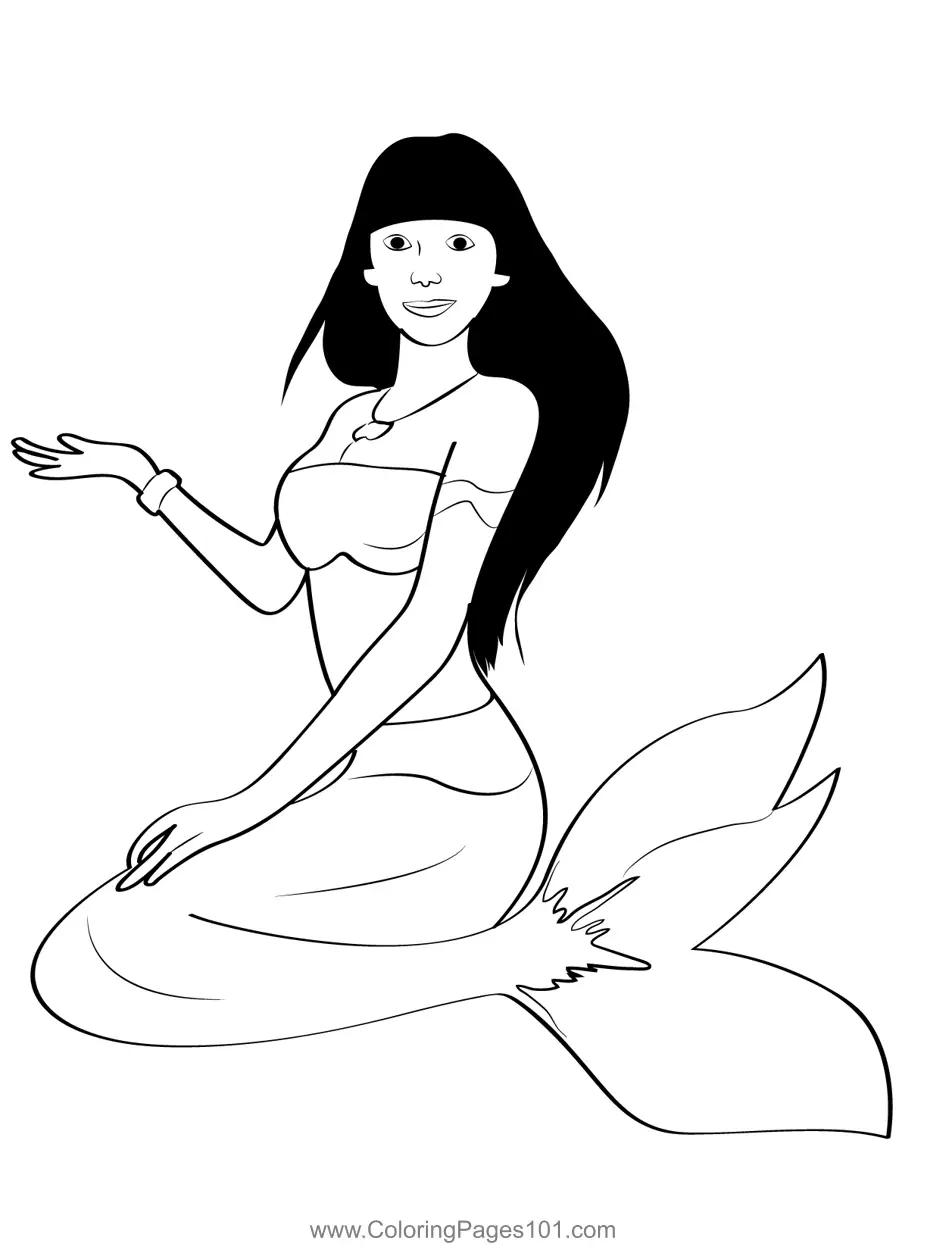 Mermaids Coloring Pages 3
