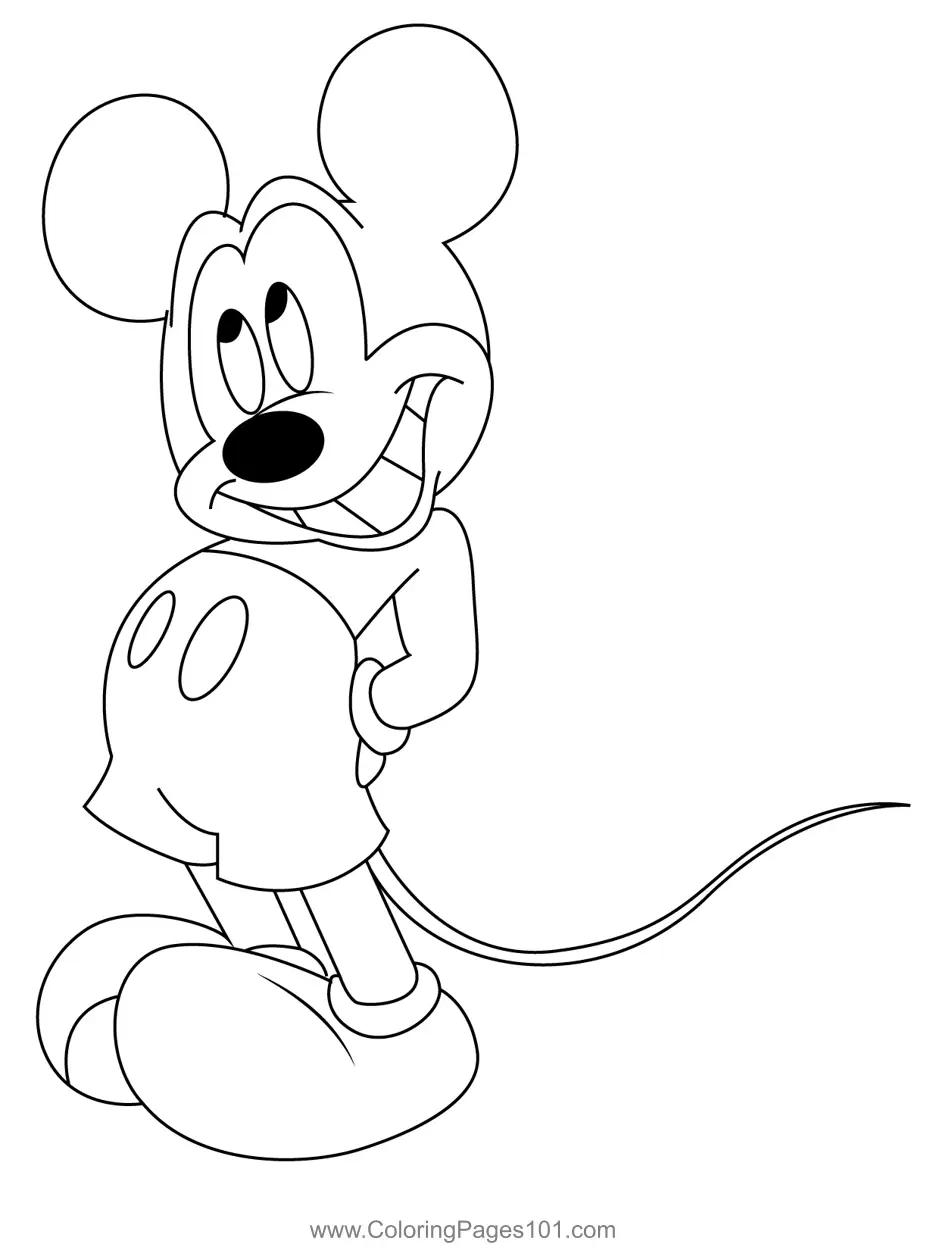 Mickey Mouse Coloring Pages 1