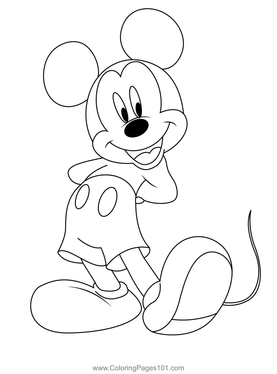 Mickey Mouse Coloring Pages 3