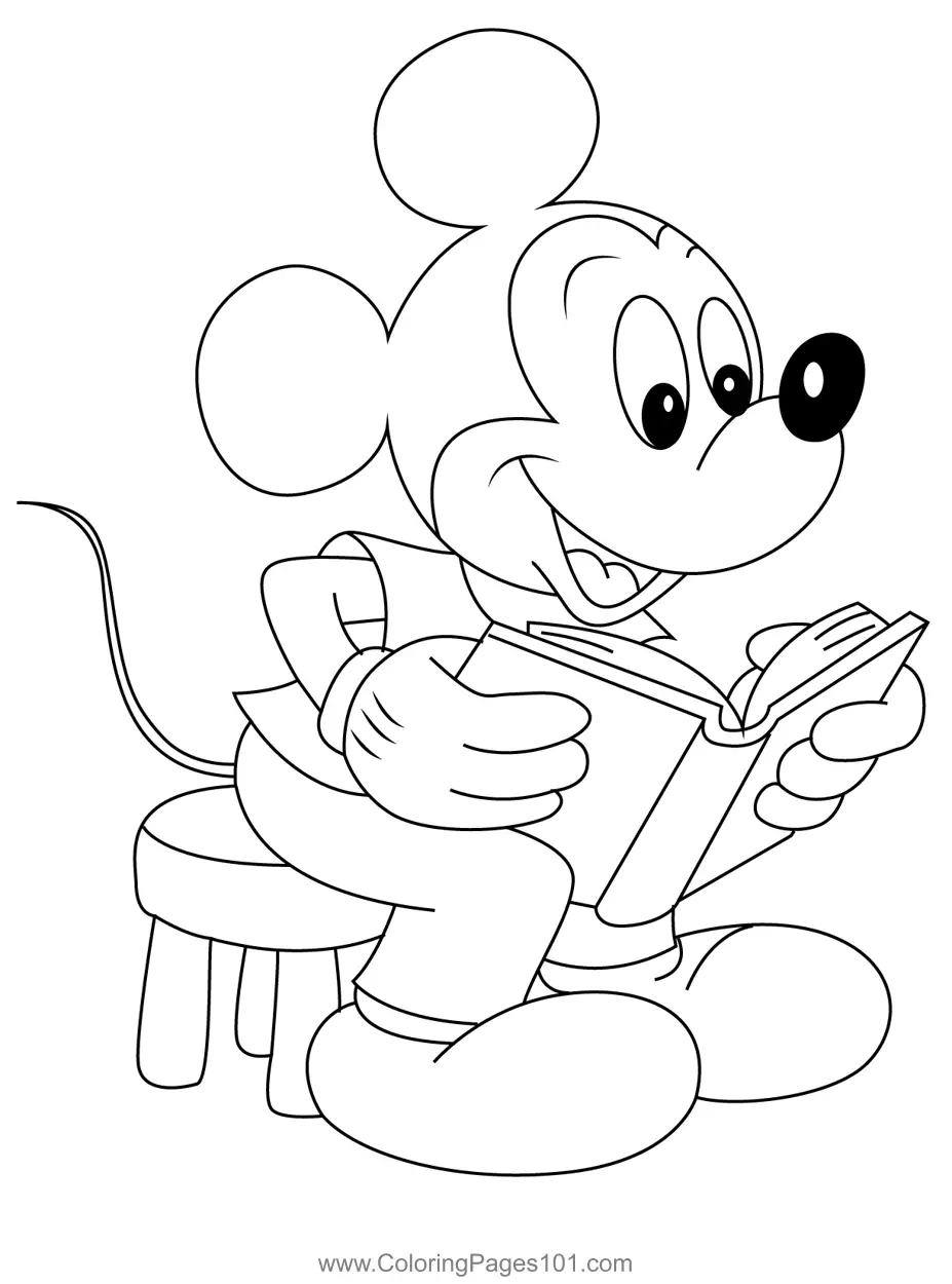 Mickey Mouse Coloring Pages 9