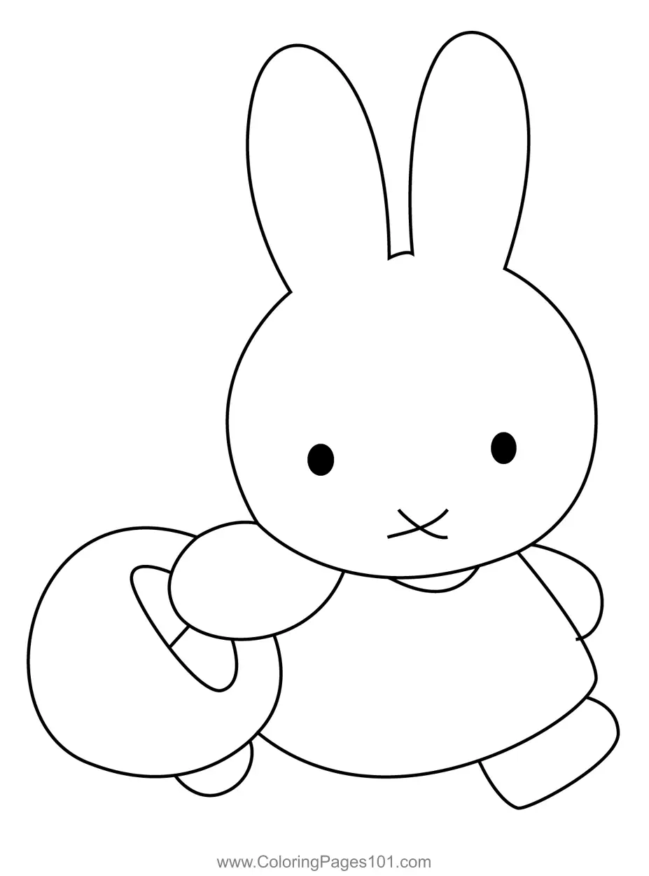 Miffy Coloring Pages 1
