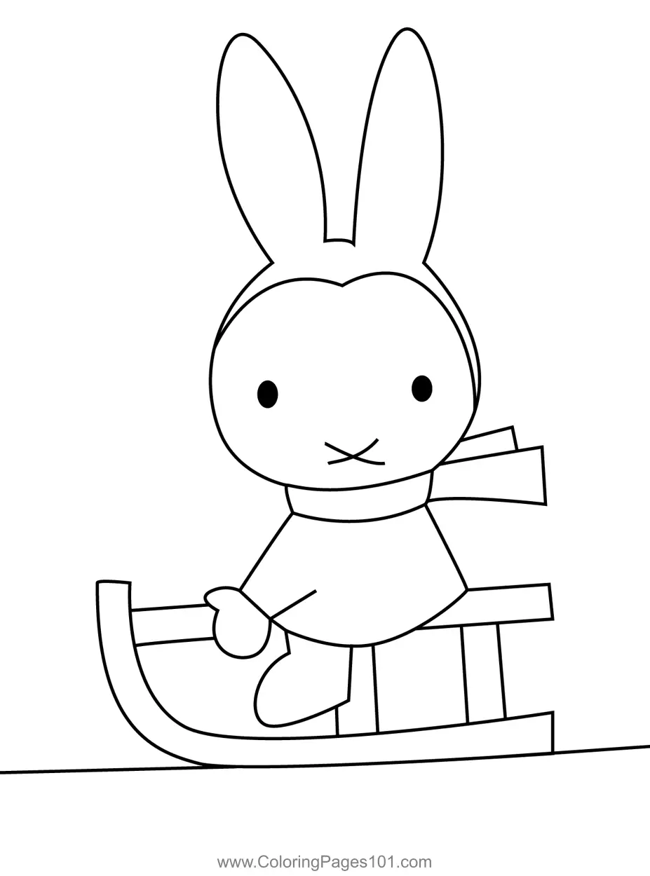 Miffy Coloring Pages