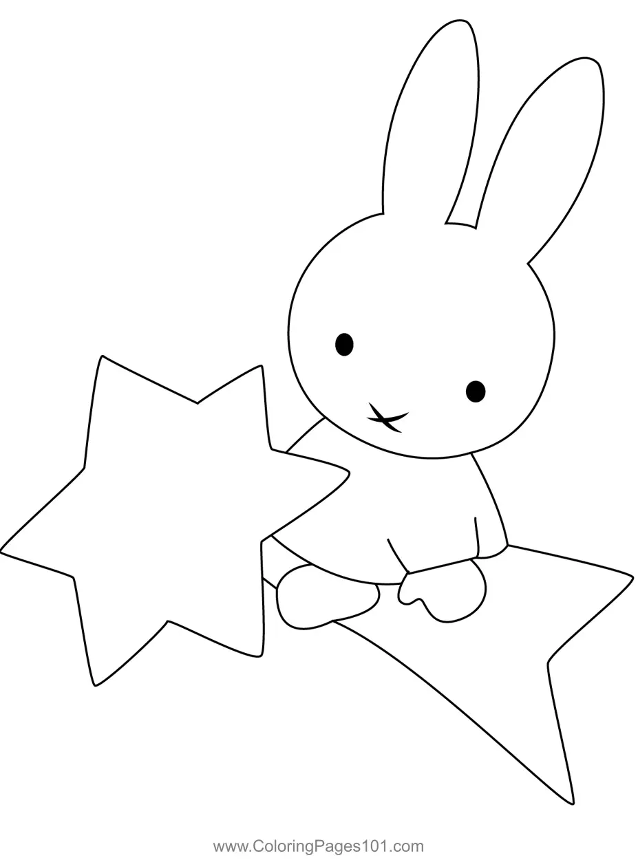 Miffy Coloring Pages 2