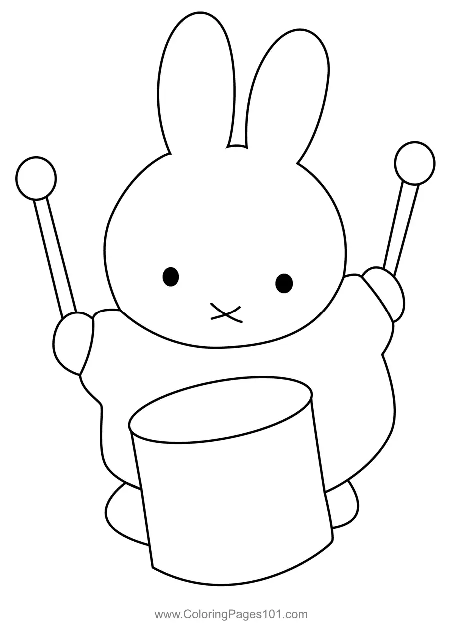 Miffy Coloring Pages 3