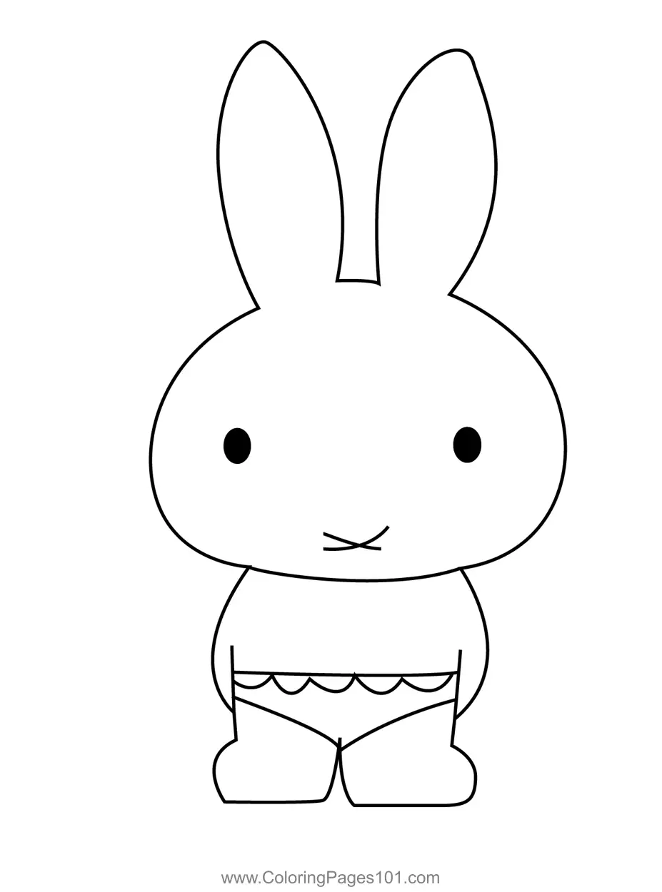 Miffy Coloring Pages 7