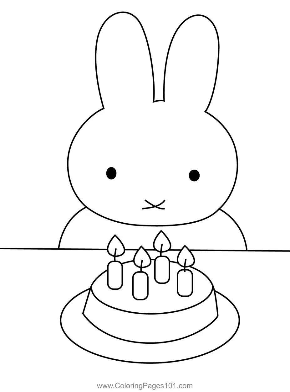 Miffy Coloring Pages 8